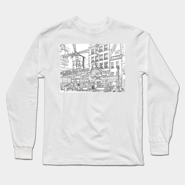 Moulin rouge Long Sleeve T-Shirt by valery in the gallery